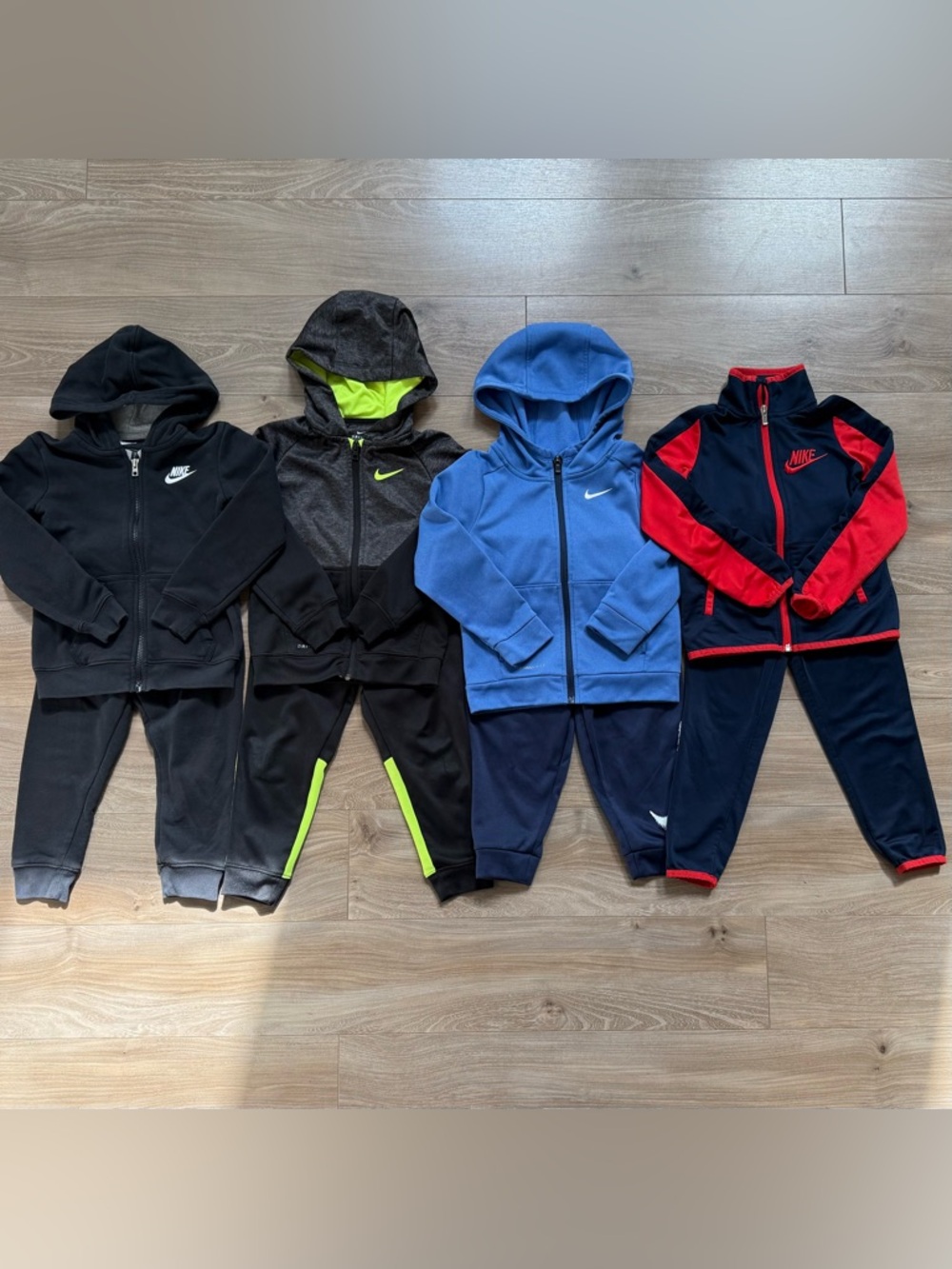 Nike Blue, Black & Gray Kids 4 track suits- 4T